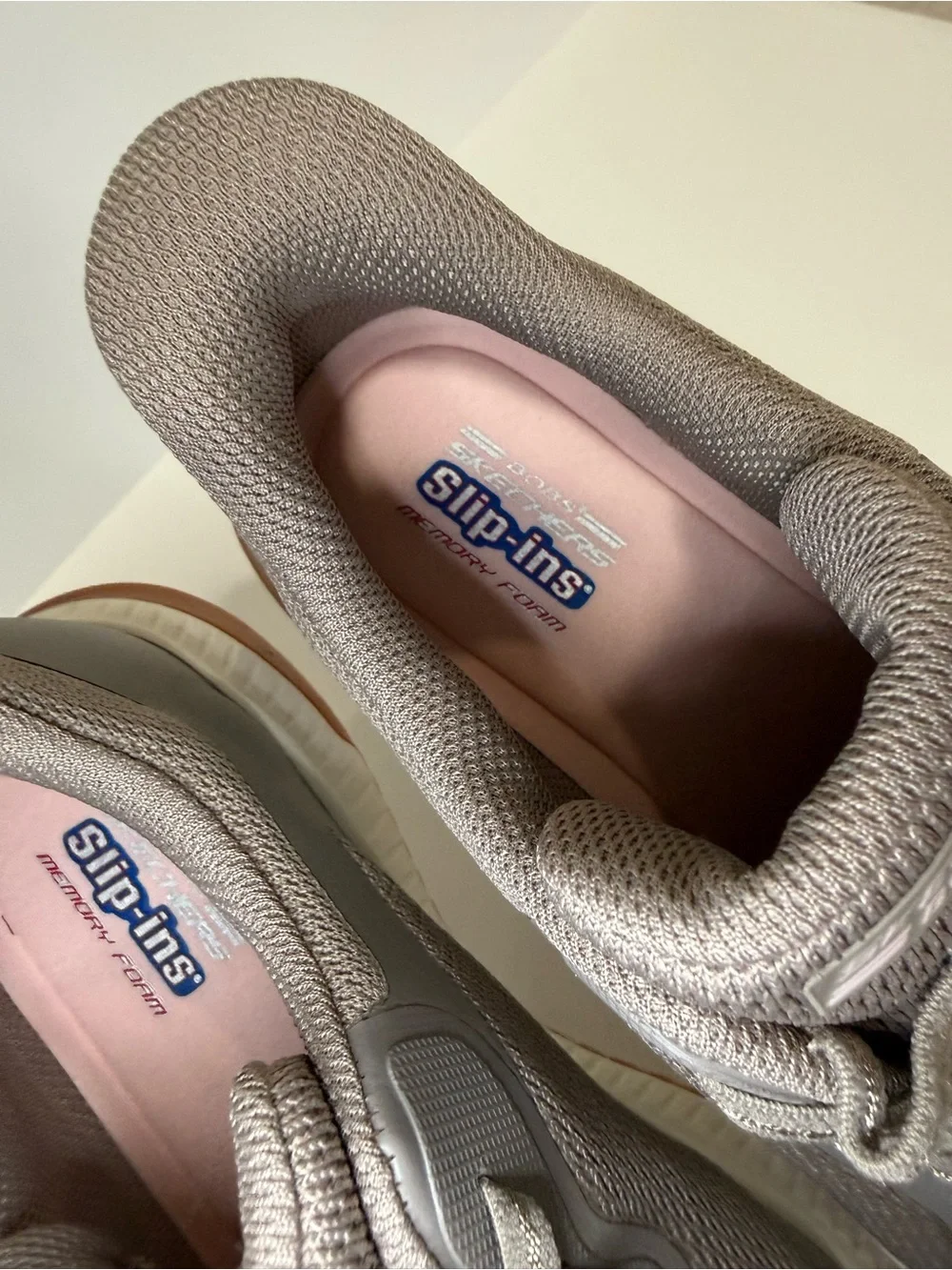 Skechers Women’s Taupe and Gum Lightweight Sneakers